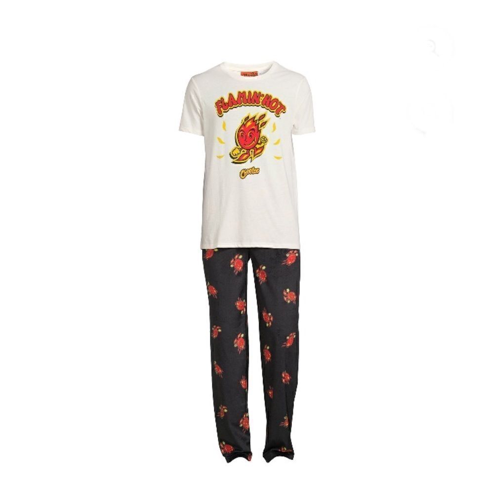 Men’s Cheetos Flaming Hot Sleep Lounge Pajama 2-Piece Set Size 2X